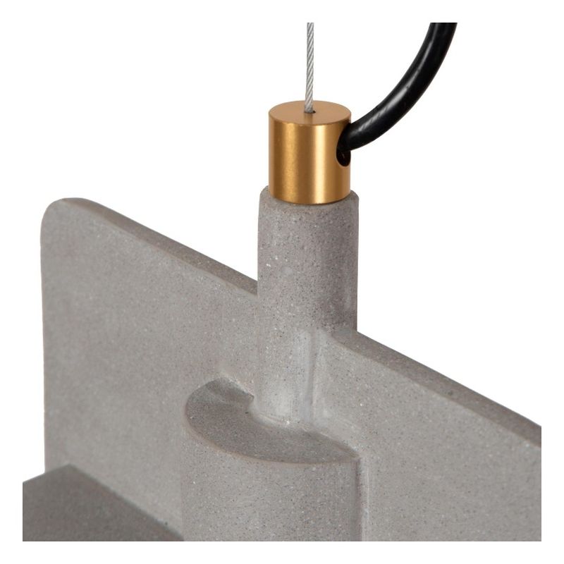 Lucide NINJA - Závesné svetlo - 1xE27 - Sivé